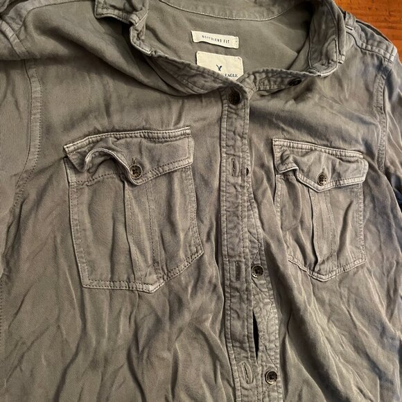 Boyfriend Fit Button-Down Shirt - Picture 3 of 6